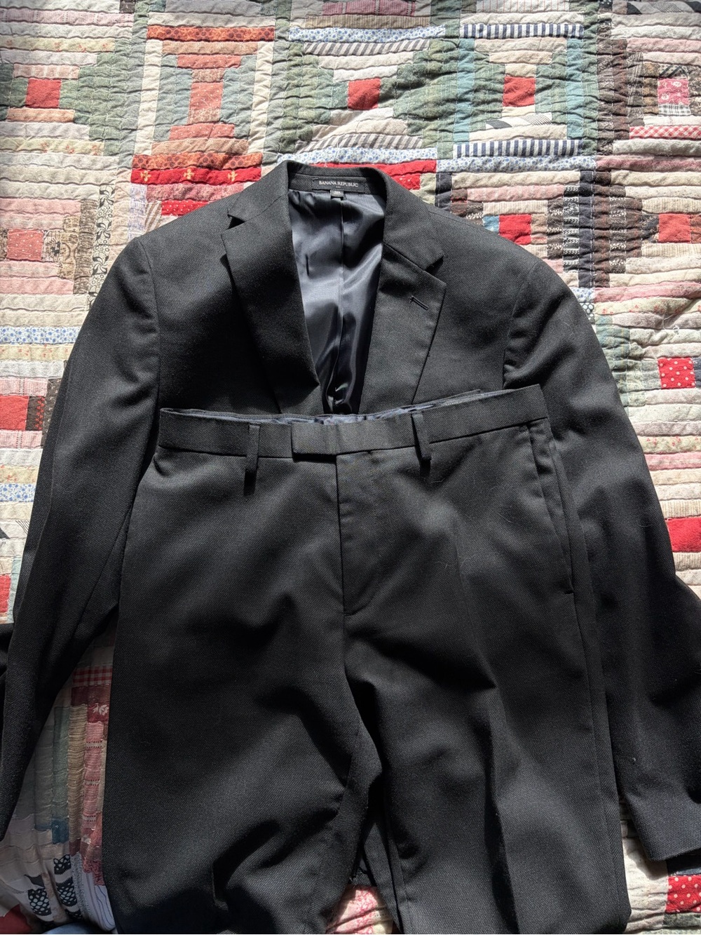 Banana Republic Charcoal Gray Men's Suit and Trousers, Tailored Slim Fit